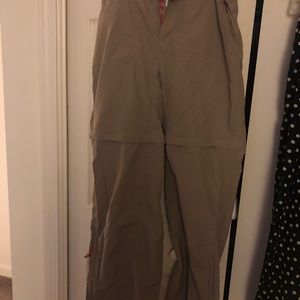 LLBean Convertible nylon zip off pants/shorts
